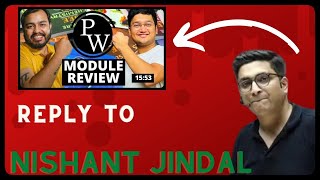 Sachin Sir Reply To Nishant Jindal  PW Module Review by Nishant Jindal [upl. by Finnegan]