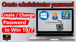 How to create administrator password windows 10  Change administrator password in windows 10 [upl. by Marieann986]