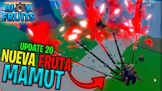 🐘 NUEVA FRUTA MAMUT en Blox Fruits  Update 20 [upl. by Iinden24]