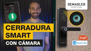 Tutorial Cerradura Biométrica Smart WIFI con Cámara  DEMASLED tutorial domotica smart [upl. by Laekcim]