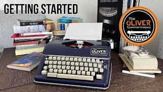 Opening the Box the Oliver Typewriter  Perfect for Home Office and Decor Getting Started [upl. by Evans3]