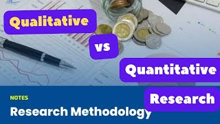 Research Methodology  Qualitative vs Quantitative Research data psychology msc bsc [upl. by Jerome]