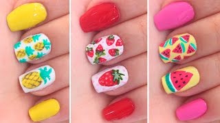 3 UNHAS DECORADAS DE FRUTAS PARA O VERÃO  Jana Taffarel [upl. by Niabi]