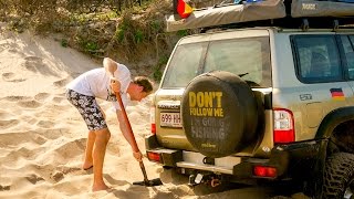 Fraser Island 4WD Camping and Offroading at Wooralie Creek [upl. by Mile]