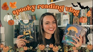 SPOOKY READING VLOG🎃🕯️  🍂autumn vibes middle grade books and cozy nights in🍁☕ [upl. by Kimble]