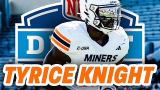 UTEP LB Tyrice Knight Interview  2024 NFL Draft Prospect [upl. by Riancho753]