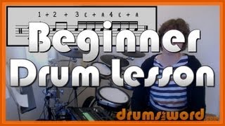 ★ How To Read DRUM Music  Part 1 of 3 ★ Free Video Drum Lesson Drum Notation [upl. by Einahpats]