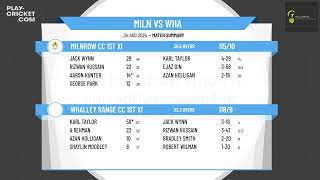 Milnrow CC 1st XI v Whalley Range CC 1st XI [upl. by Zurek]