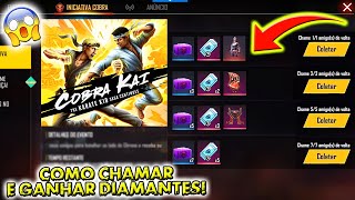 💎 COMO CHAMAR AMIGO DE VOLTA NO FREE FIRE E COMPLETAR MISSÃO PROJETO COBRA [upl. by Inohs]