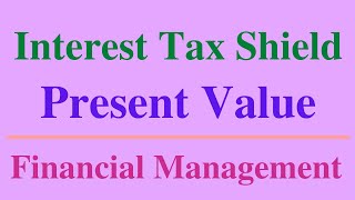 Financial Management Interest tax shield Present value Modigliani Miller Proposition I with tax TcD [upl. by Lemra]