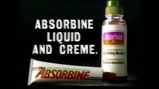 VHS  Vintage Absorbine Liquid and Creme TV Commercial 1986 [upl. by Mauer232]