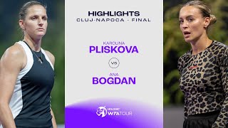 Karolina Pliskova vs Ana Bogdan  2024 ClujNapoca Final  WTA Match Highlightss [upl. by Rabi]