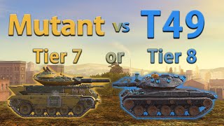 WOT Blitz Face Off  Mutant vs T49 [upl. by Nobe313]