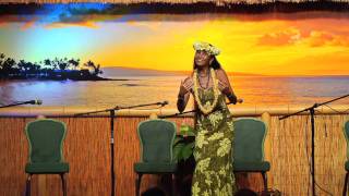 quotHanalei Moonquot SlackKeyShow George Kahumoku Jr amp Wainani Kealoha Hula [upl. by Einnoc]