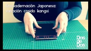 Vídeo tutorial Encuadernación japonesa Variación cosido Kangxi [upl. by Gayner]