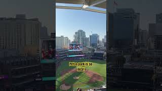 Petco park has an awesome view in and out of the game shorts short youtube baseball youtuber [upl. by Pulling]