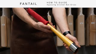 How To Guide  Applying Cricket Bat Grips [upl. by Adnolahs447]