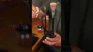 How to clean Makeup Brush Kerala Makeup Artist Vikas Vks Makeup shorts youtubeshorts beauty [upl. by Rob]