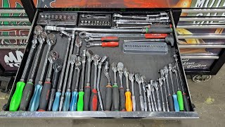 UK fleet mechanic ratchett drawer snap on mac tools etc [upl. by Icat39]