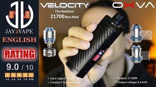 OXVA Velocity 21700 Box Mod Kit Review amp Unipro RBA Coil Build Oxva Raised The BAR [upl. by Adnamal]