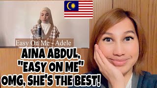 MiSS FiLTER REACT TO AINA ABDUL quotEASY ON MEquot cover ADELE OMG SHES REALLY GOOD [upl. by Dranoel]