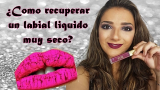 ღLabial liquido mate muy seco Como recuperarlo ღ Argentina  Jormakeup [upl. by Siro]