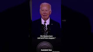 Biden auf NatoGipfel „Die Ukraine kann und wird Putin stoppen“ [upl. by Aneloaup]