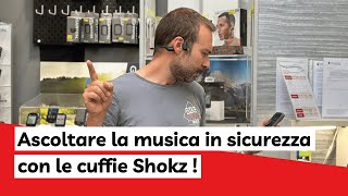 Ascoltare la musica in sicurezza con le cuffie Shokz  I consigli di Bike Store [upl. by Ayatan]