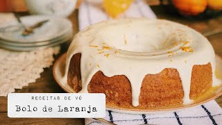 BOLO DE LARANJA  RECEITA DE LIQUIDIFICADOR  RECEITAS DE VÓ  LUCAS ALENCAR Receita 53 [upl. by Abisha]