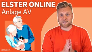 Anlage AV in ELSTER online  ELSTER online Tutorial zur Steuererklärung 2022 [upl. by Dody]