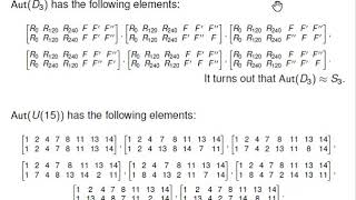 Group Automorphisms [upl. by Weinhardt]