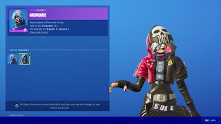 NEW GRIMOIRE Female Creepy Skin NO EYES  Fortnite Chapter 2 Season 4 Item Shop [upl. by Ainniz]