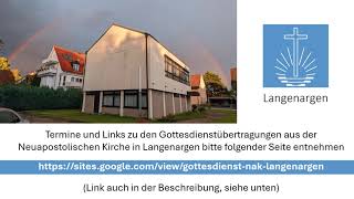 NAK Langenargen Gottesdienst Übertragung Livestream [upl. by Sy]