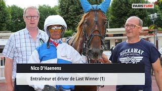 Nico DHaenens entraîneur et driver de Last Winner 2306 à ParisVincennes [upl. by Sher271]