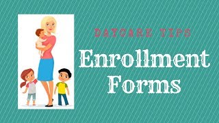 Daycare registration forms How I put together Enrollment packets for my home daycare [upl. by Nadual]