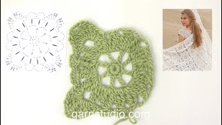 How to crochet the squares together in DROPS 15341 [upl. by Erialcyram]