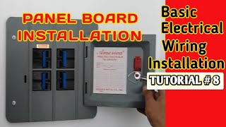 Panel board installation Tagalog Basic Electrical Wiring Installation [upl. by Crispas]