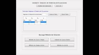 Aplicación para Resolver Sistemas de Ecuaciones  Métodos Numéricos [upl. by Lipinski]