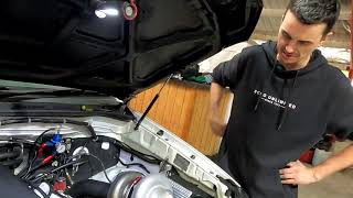 Supercharged 1uz Hilux gets swapped to T88 Turbo First Start with Turbo boost [upl. by Asteria]