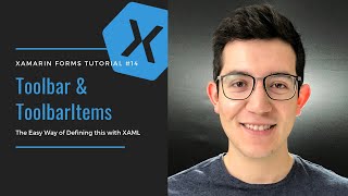 Toolbar and ToolbarItems in Xamarin Forms  The Easy Way [upl. by Ailehpo]