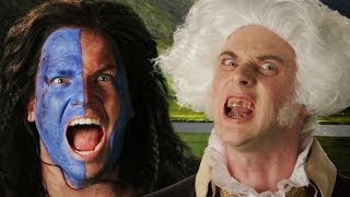 George Washington vs William Wallace Epic Rap Battles of History [upl. by Airdnat]