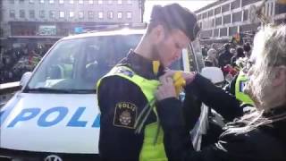 A manifestation of great emotion after the terror crime in Stockholm Sweden [upl. by Heywood]