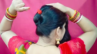 Small clutcher से बनाएं शानदार Bun hairstyle summer special  Baby Aditi M [upl. by Jonette]