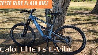 Caloi Elite Fs EVibe Teste Ride Trilhão do Brou 2024  FlashBike [upl. by Thamora808]