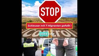 Schleuser und 7 illegale Migranten gefasst [upl. by Pylle]