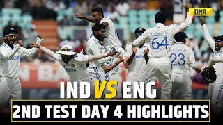 IND vs ENG 2nd Test Day 4 Highlights India Beat England By 106 Runs In Vizag Level Series 11 [upl. by Thorley]