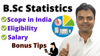 BSc Statistics Scope in India Eligibility Course Duration Salary MBA MSc Admission Process [upl. by Esialb]