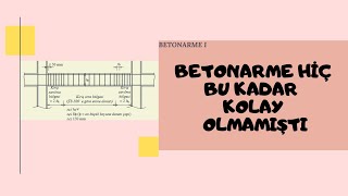 Betonarme 1 Kirişlerde Etriye Hesabı [upl. by Malarkey]