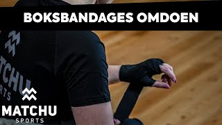 Boksbandages omdoen instructievideo  Snelle instructie » Matchu Sports [upl. by Saberio517]