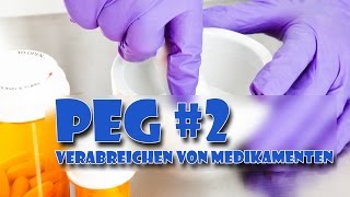 Perkutane endoskopische Gastrostomie  Verabreichen von Medikamenten  Pflege Kanal [upl. by Herzel]